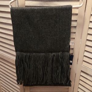 Lucky Brand Charcoal Scarf with Fringe